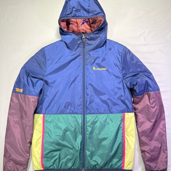 Cotopaxi Teva Teca Calido Hooded Color Block Puffer Jacket Coat - S - Like New! - Picture 3 of 9